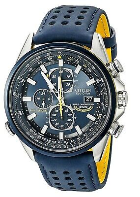 Pre-owned Citizen - At8020-03l - Eco Drive Blue Angels World Chronograph Men's Watch