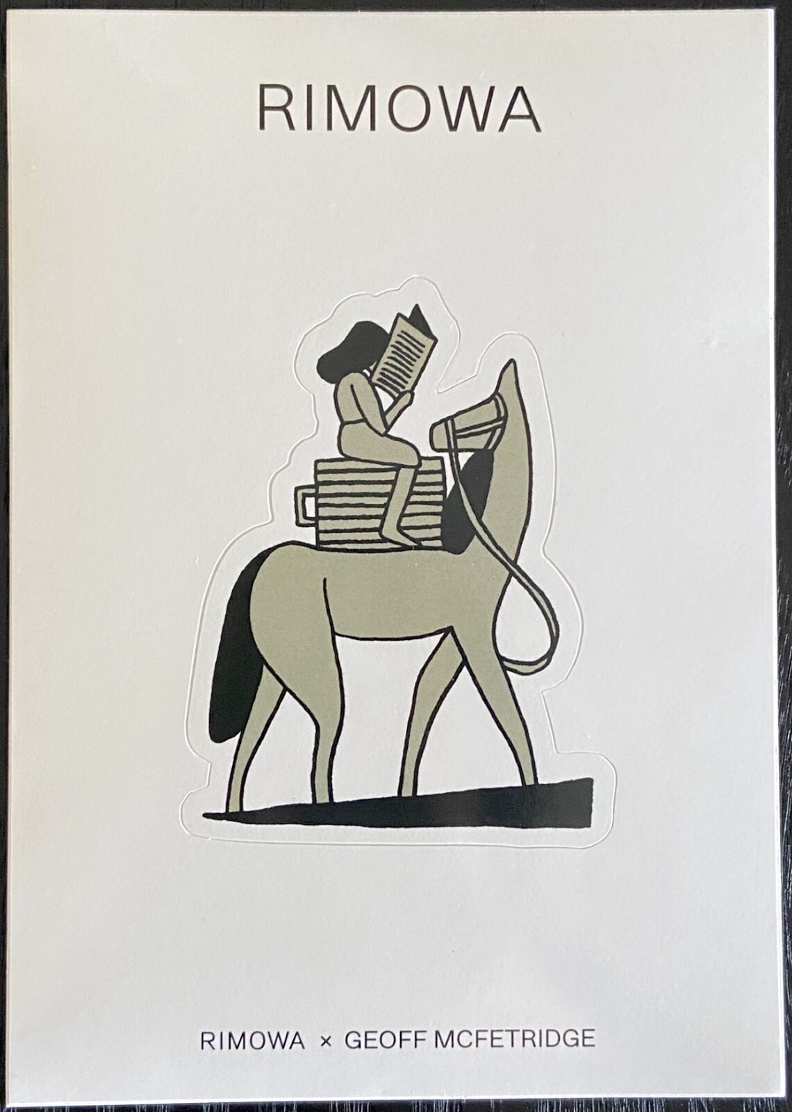 Authentic RIMOWA x Geoff McFetridge Luggage Sticker - Horse