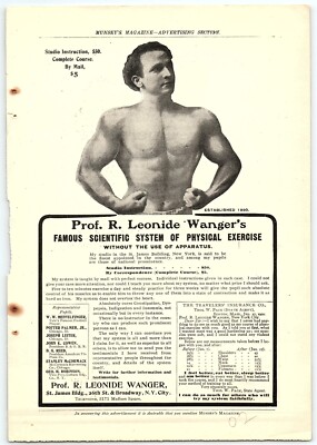 1902 PROF R LEONIDE WANGER'S SCIENTIFIC SYSTEM OF PHYSICAL EXERCISE AD Z6227