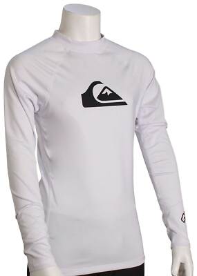 Рашгард Quiksilver Boys All Time LS — белый — новый