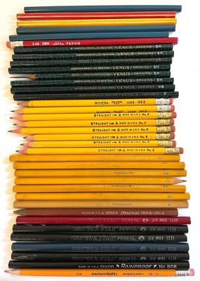 Lot 36 Vintage Pencils Unused VENUS Straight A SUN STAR Dixon Eldorado RIVIERA 