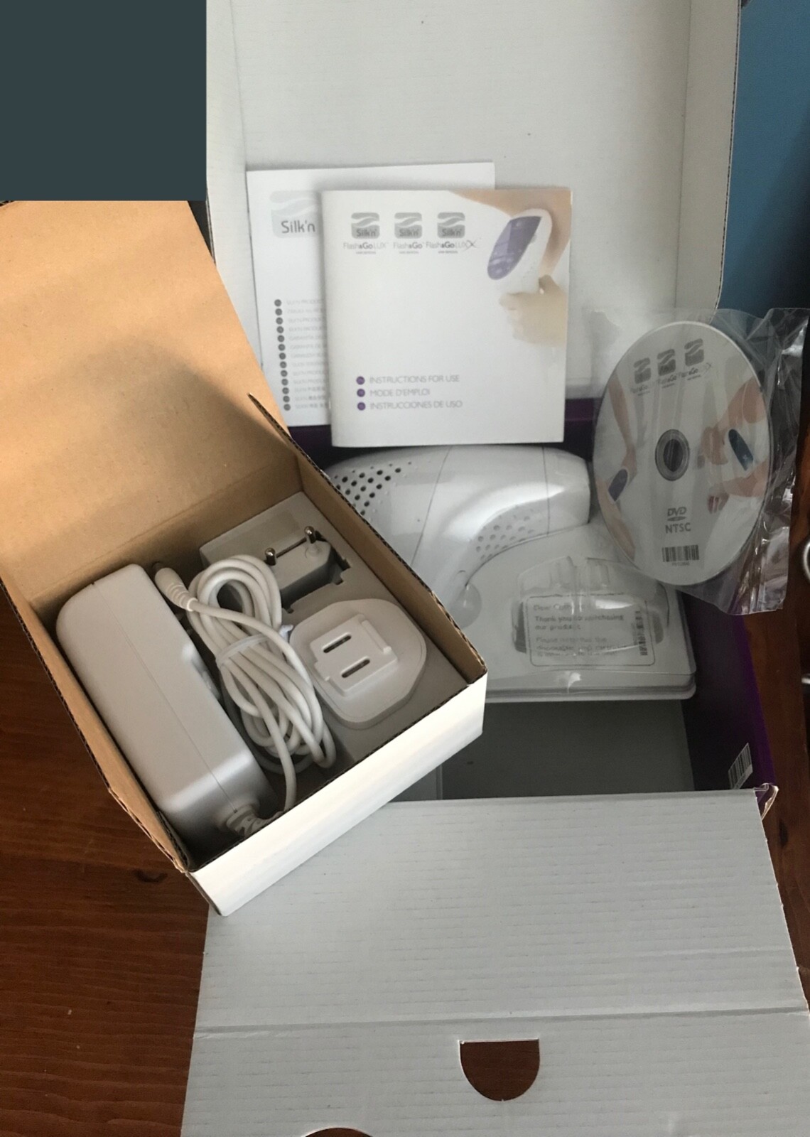 Silk'n Flash&Go Express Hair Removal Unit. UNUSED. Complete set