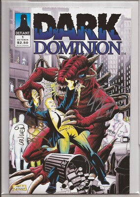 DARK DOMINION #1   SIGNED 3X   W/DF COA - NUMBERED