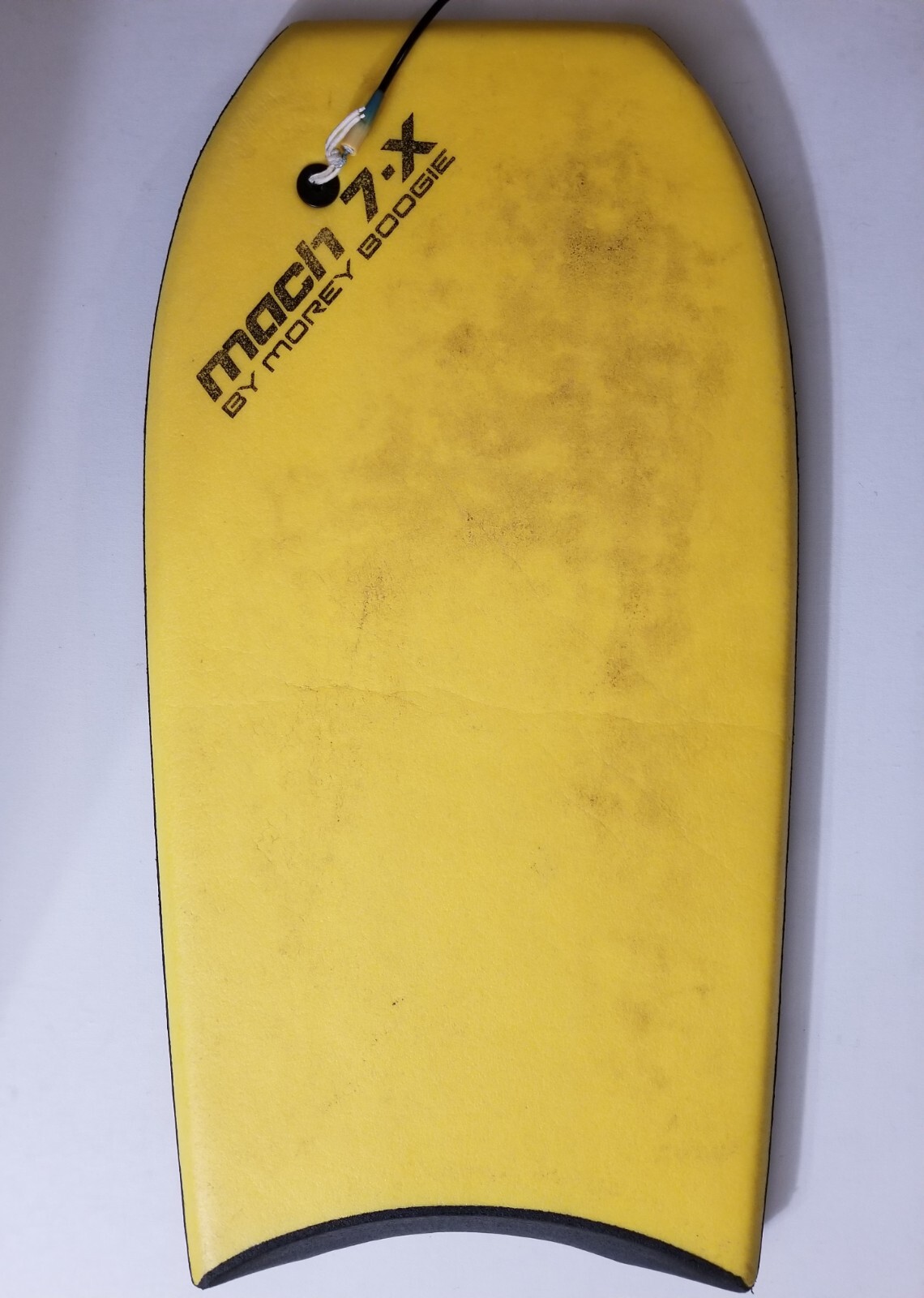 MOREY BODYBOARD MACH 7-X BOOGIEBOARD VINTAGE YELLOW SURF MOREY BODYBOARD MACH 7-X BOOGIEBOARD VINTAGE YELLOW SURF