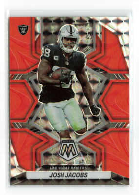 JOSH JACOBS #116 2022 PANINI MOSAIC RAIDERS ORANGE
