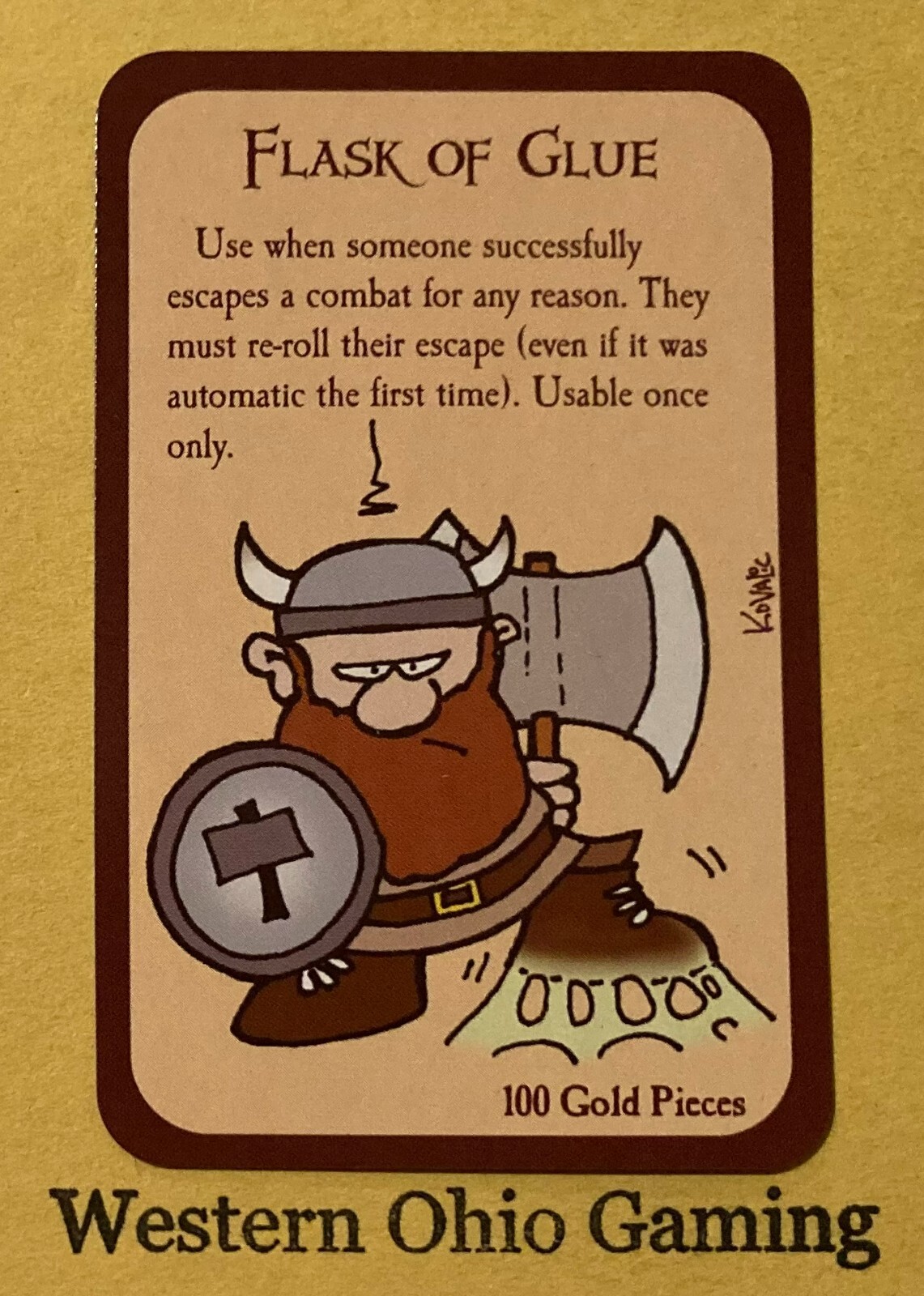 Munchkin Flask Of Glue Card USED Steve Jackson Games SJG | eBay
