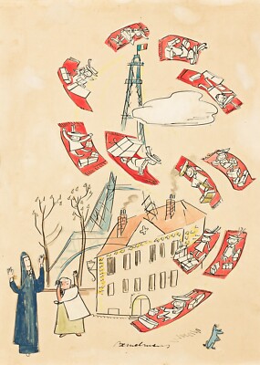 Ludwig Bemelmans : Miss Clavel Again Quite Well : 13 x 19 Archival Art Print