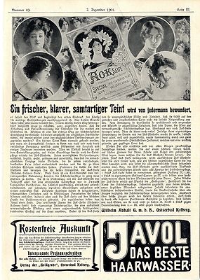 Wilhelm Anhalt Ostseebad Kolberg AOK-Seifen Kosmetik Historische Annonce 1901