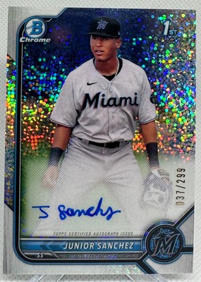 Junior Sanchez Bowman 1st Speckle Auto /299