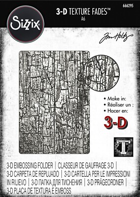 Sizzix Cracked 3D Embossing folder #666295 Retail $13.99 by Tim Holtz