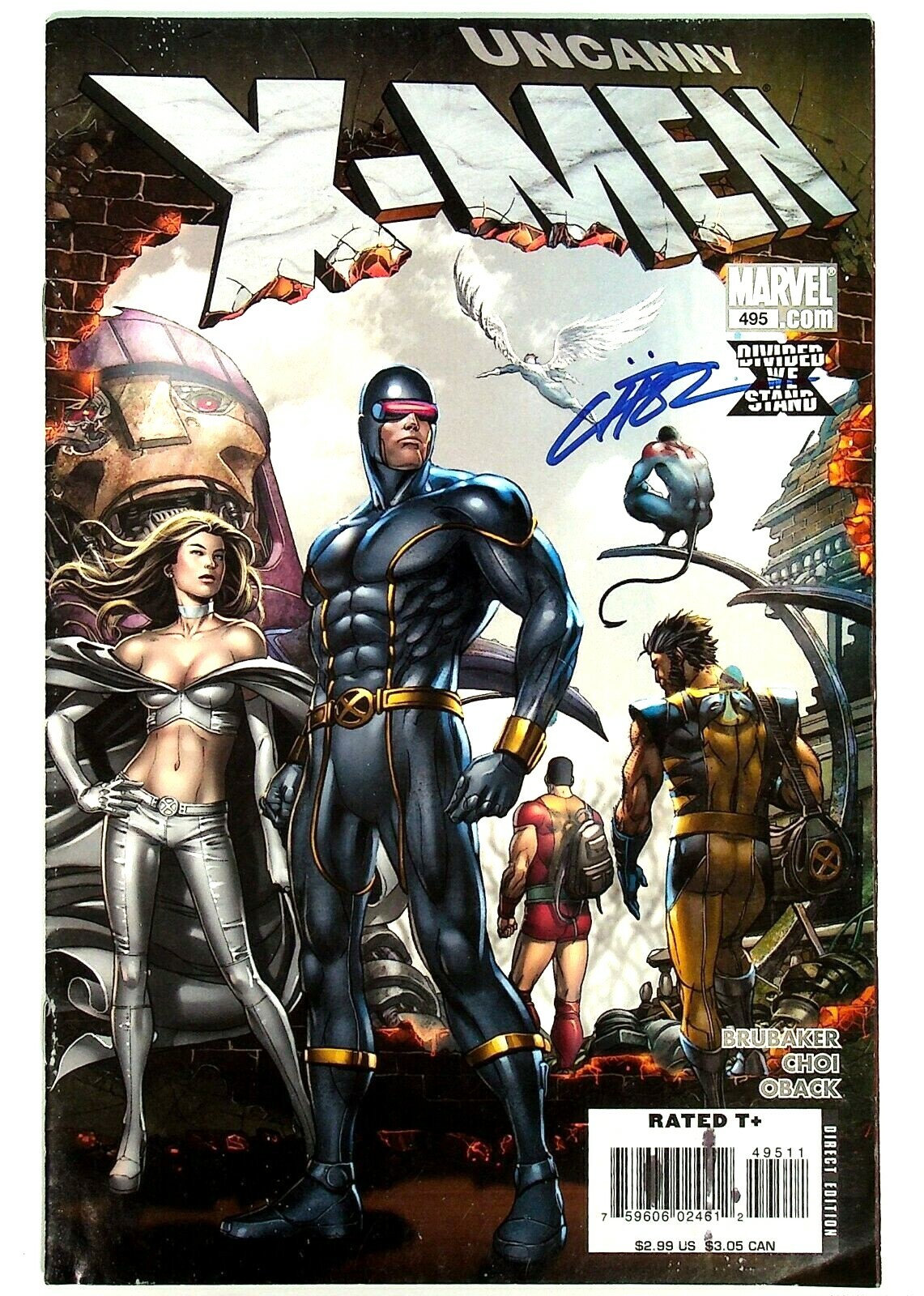 MARVEL オリジナル・シン　アメコミ Uncanny X-Men #495 Signed by Mike Choi Marvel Comics | eBay
