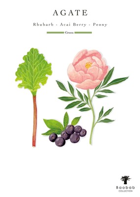 Pre-owned Baobab Collection - Candle Stones Agate - Bergamot-açai Berry-amber - Max16 In Red