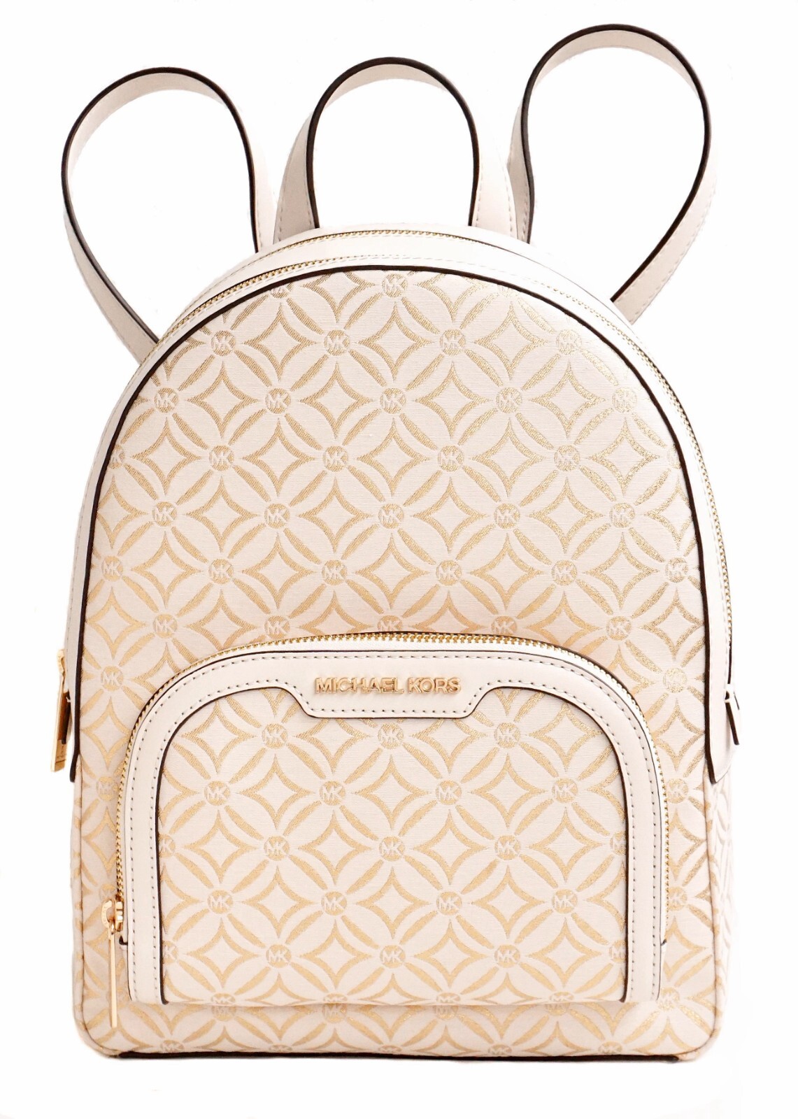 Рюкзак Michael Kors с логотипом Jaycee MD PKT бледно-золотого цвета Multi New