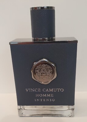 Vince Camuto Homme Intenso 3.4oz EDP Spray~New/No Box/Rare(minor scratch on cap)