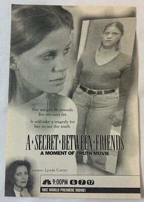 1996 NBC tv movie ad ~ A SECRET BETWEEN FRIENDS Lynda Carter