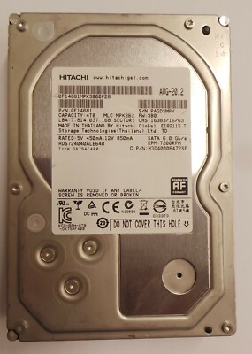 Hitachi HGST 4TB SATA III Drive 3.5