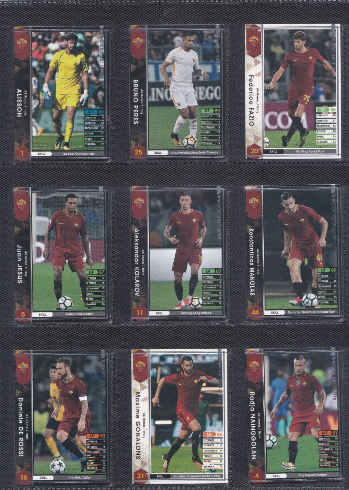 wccf ローマセット 2017-18 WCCF AS ROMA SET NO113-128 | eBay