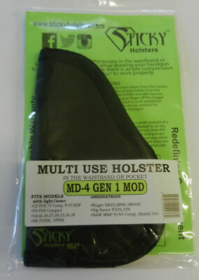 Sticky Holsters;  Double Stack Compact w/Lights & Lasers;  Ambi;  MD-4 Gen 1 MOD
