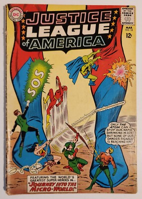 Justice League of America #18 (1963, DC) GD- ''Journey into the Micro-World!''