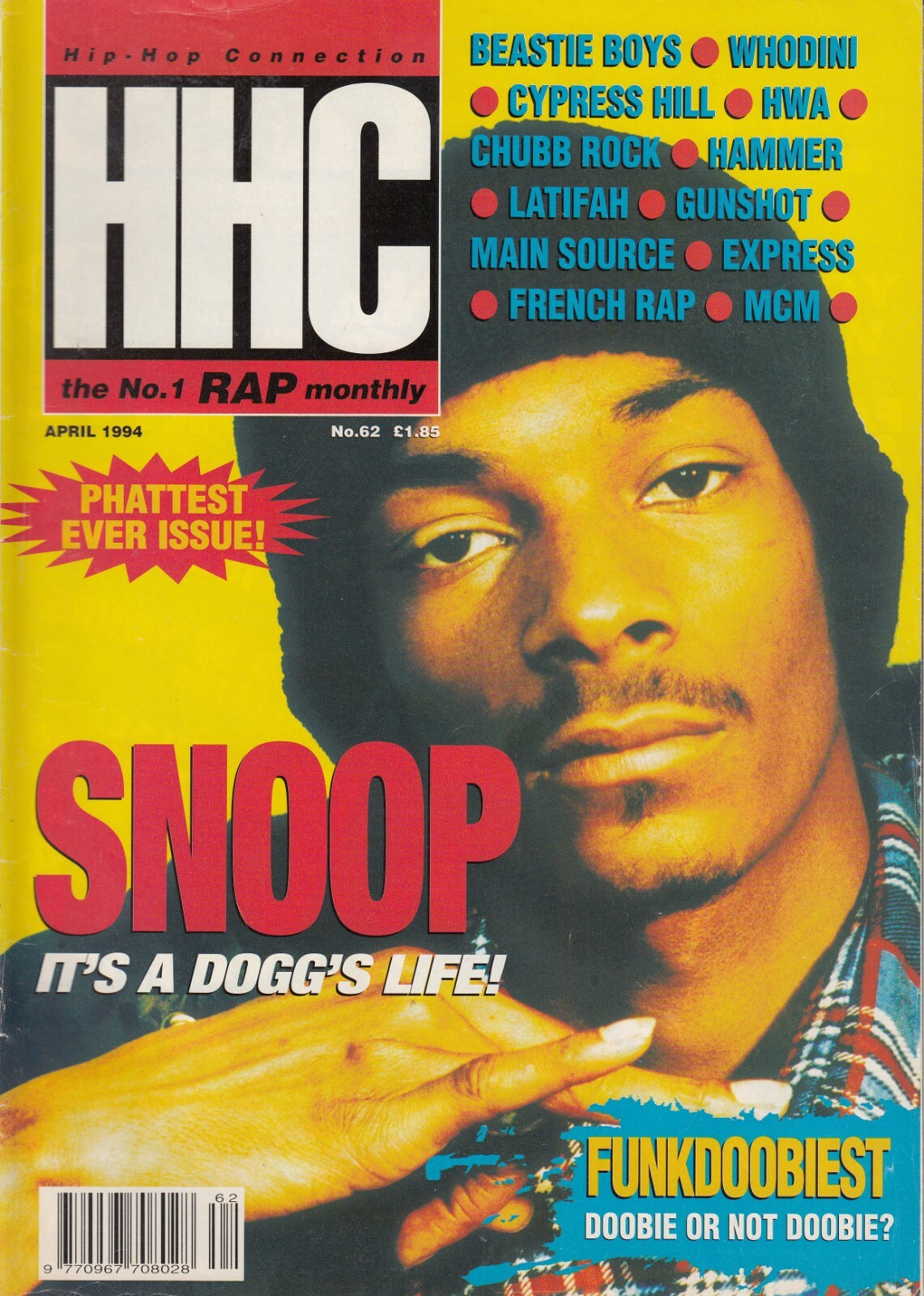 Hip Hop Connection (HHC) magazine, April 94, issue 62 (Snoop Hip Hop Connection (HHC) magazine, April 94, issue 62 (Snoop