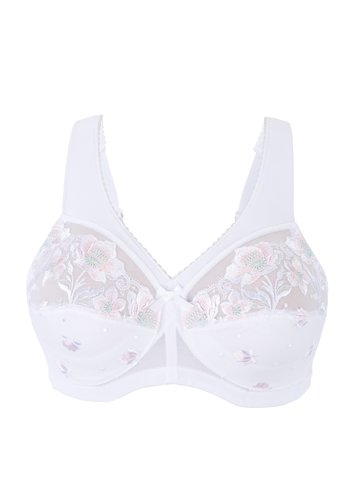 MAGIC (UPLIFT!) $45 Bra ~Gorgeous Embroidery~ FULL-FIGURE & PLUS-SIZES White NEW