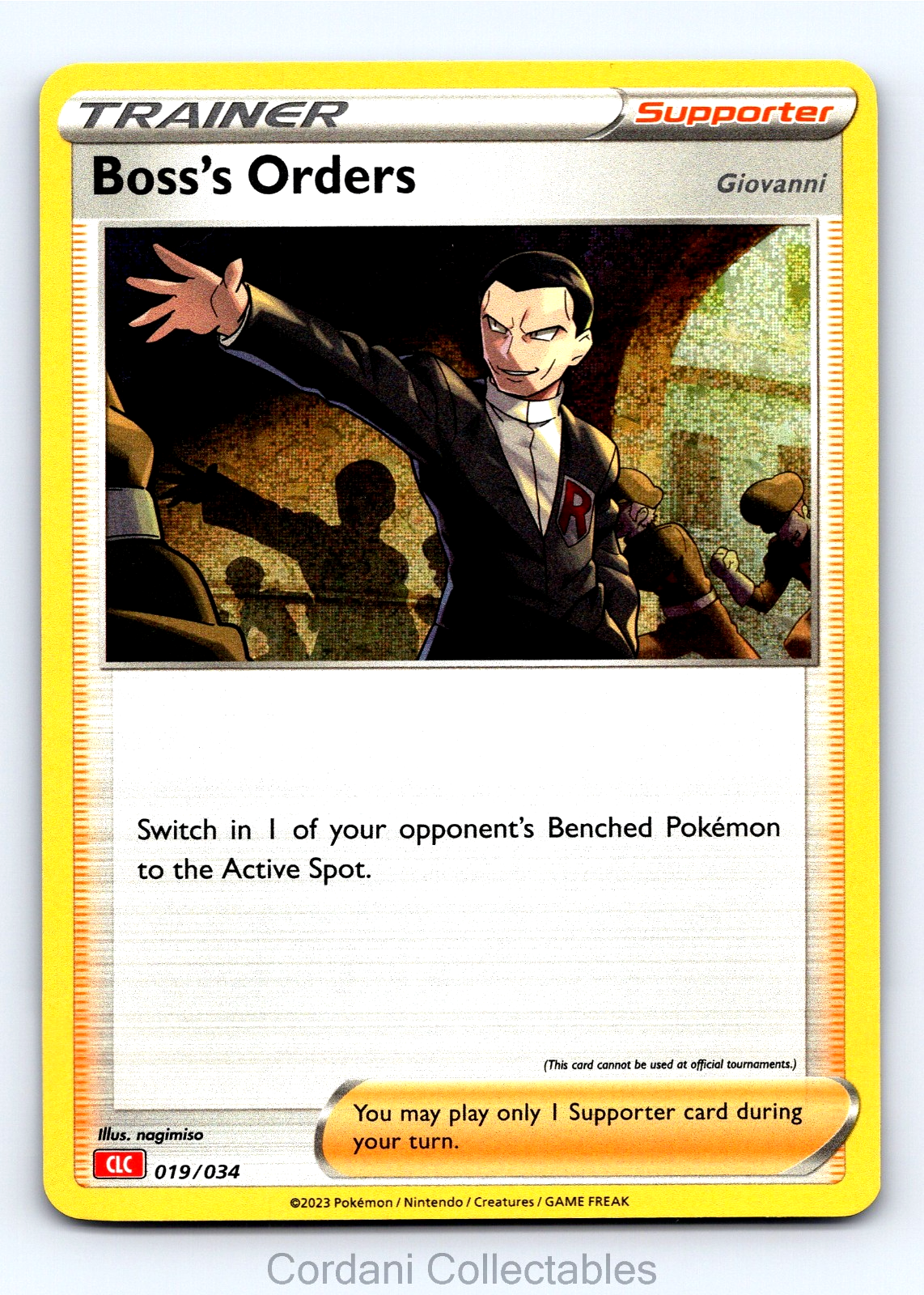 Boss's Orders Holo CLC 019/034 - Pokemon Classic Collecton - Near Mint