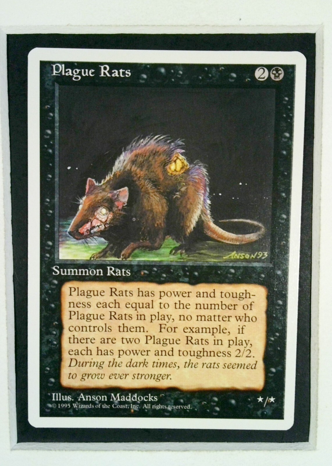 MTG 疫病ネズミ　plague rats 英語　アルファ　α LEA MTG 疫病ネズミ plague rats 英語 アルファ α LEA