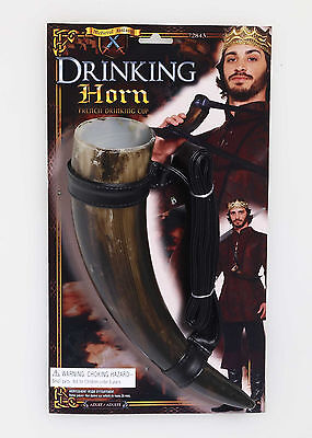 Medieval Drinking Horn Renaissance King Viking GOT Costume Accessory