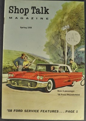 1958 Ford Shop Talk Magazine Thunderbird Fairlane Service Excellent Original 58のebay公認海外通販 セカイモン