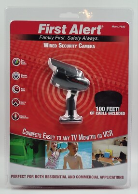 First Alert Full Color Day/Night Wired Camera Model P520 Brand New 100 ft Cable
