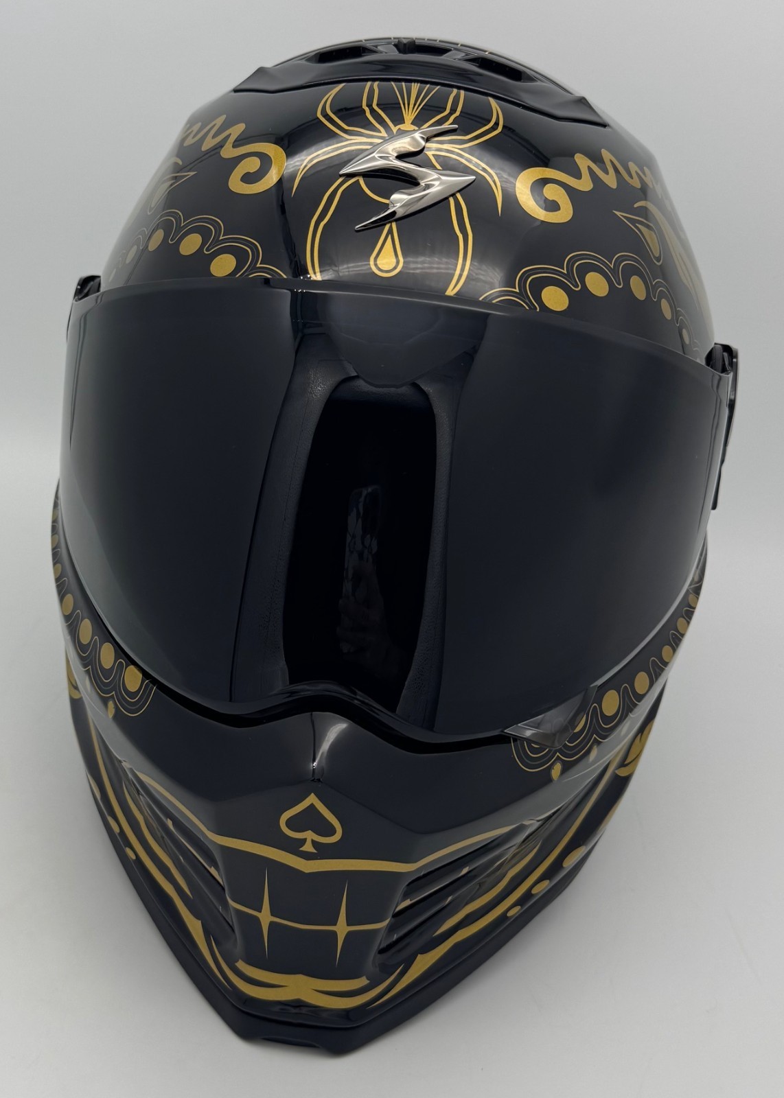 SCORPION EXO COVERT X ヘルメット ブラック/ゴールド Scorpion EXO Covert FX El Malo Helmet Gold/Gloss Black XL | eBay