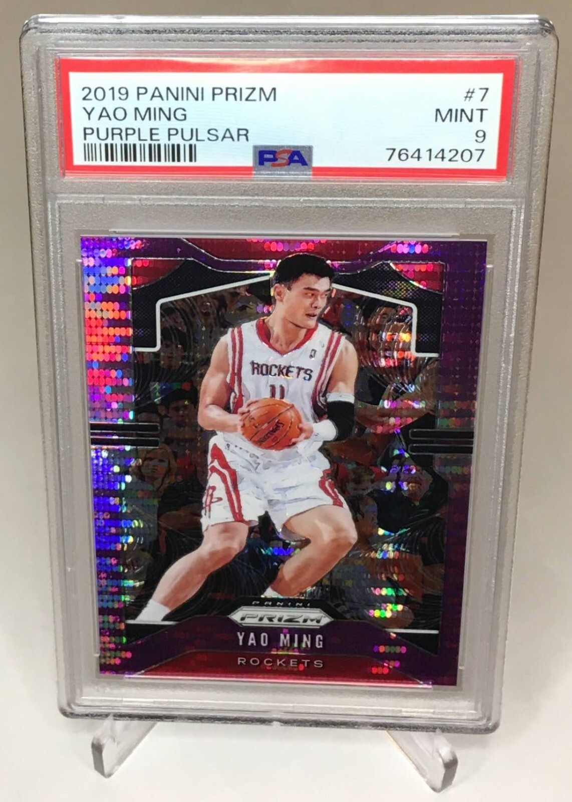 2019 Panini Prizm Yao Ming Purple Pulsar /35 PSA 9 #7 | eBay