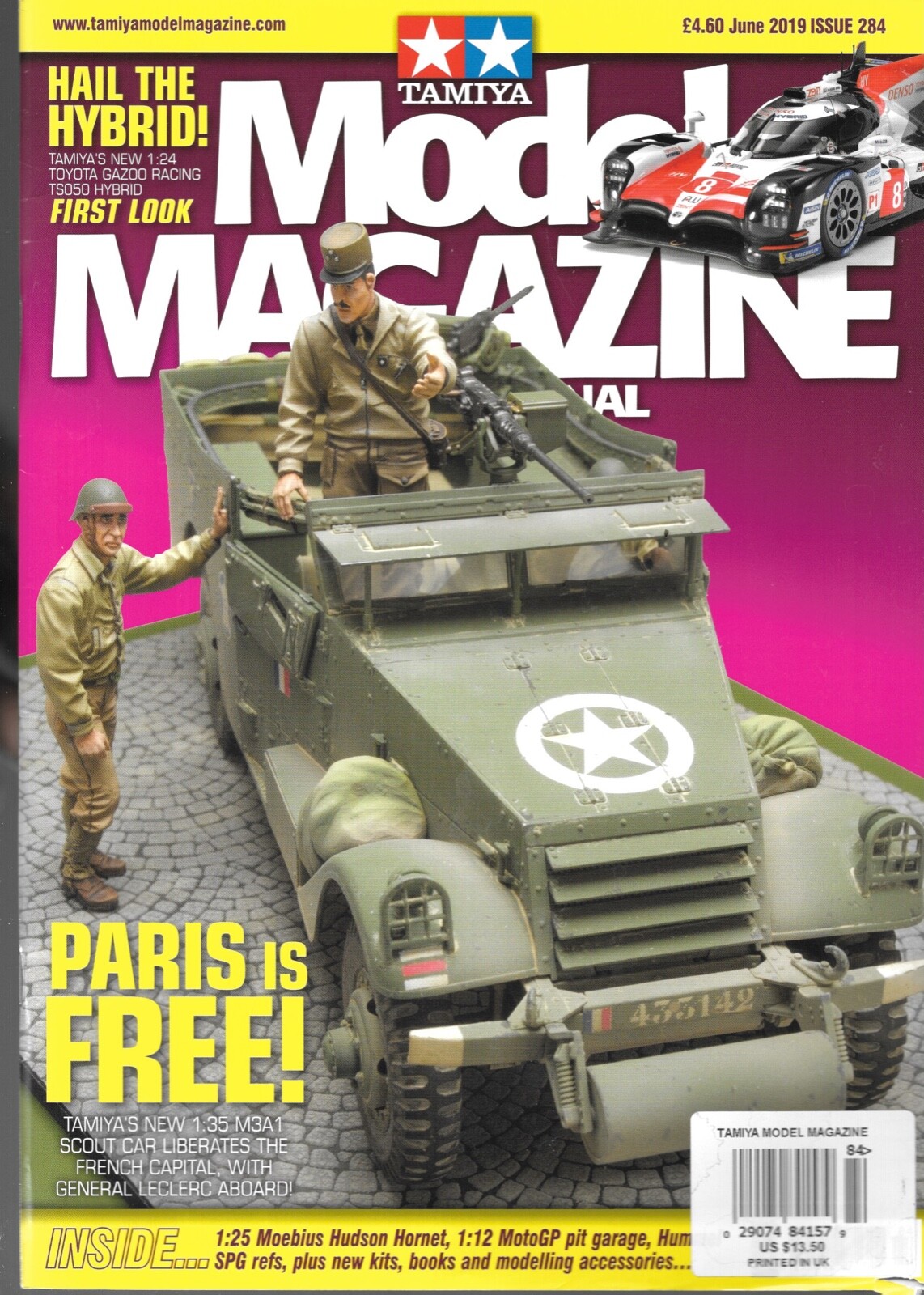Tamiya Model 284 M3A1 Scout Car Hummel Zvezda Panzer IV Tank
