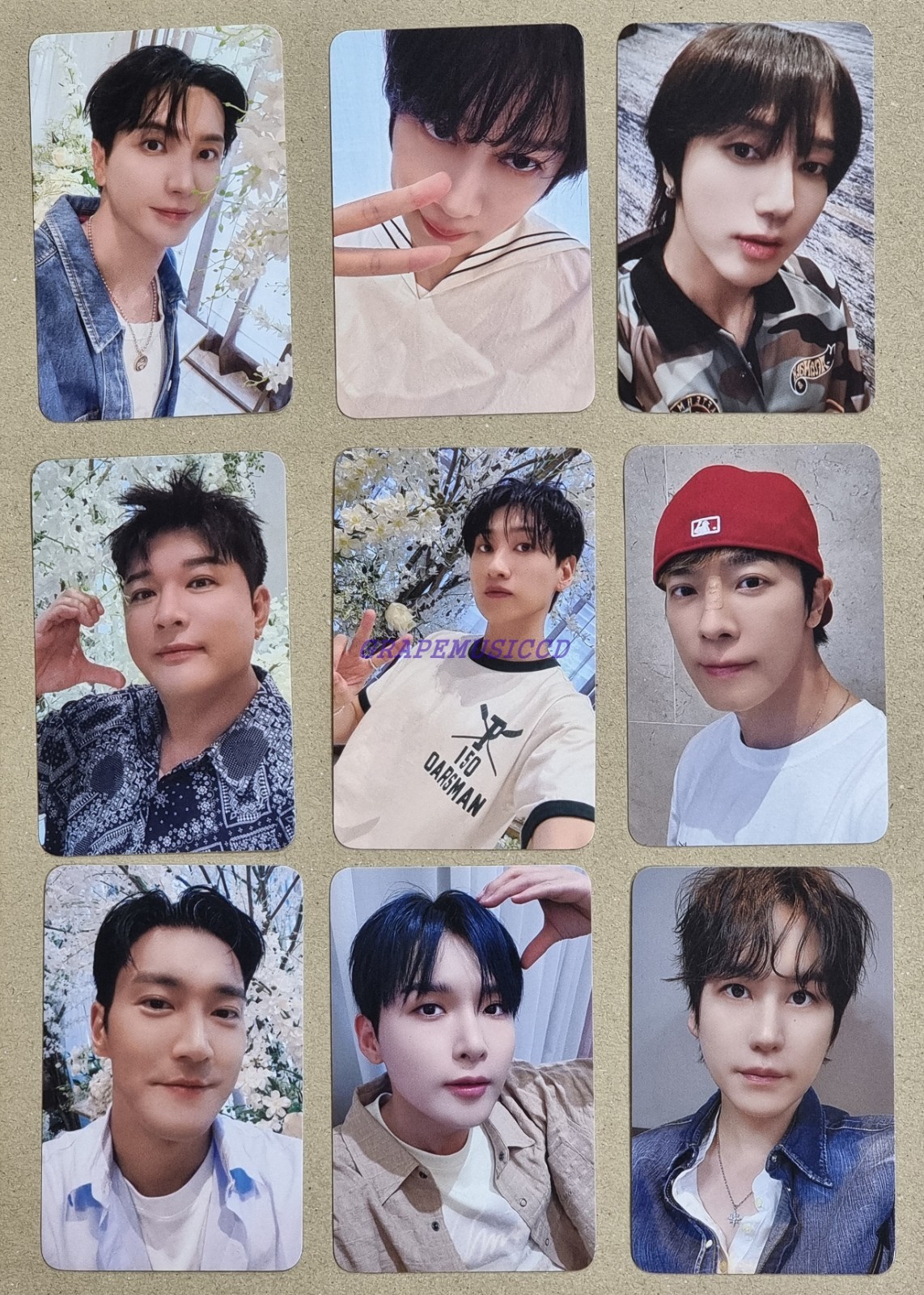 アイドル SUPER JUNIOR HOLOGRAM PHOTO CARD SET アイドル SUPER JUNIOR HOLOGRAM PHOTO CARD SET SUPER JUNIOR