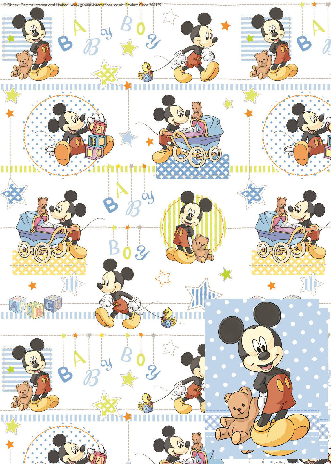 Papel de embrulho de Mickey Mouse