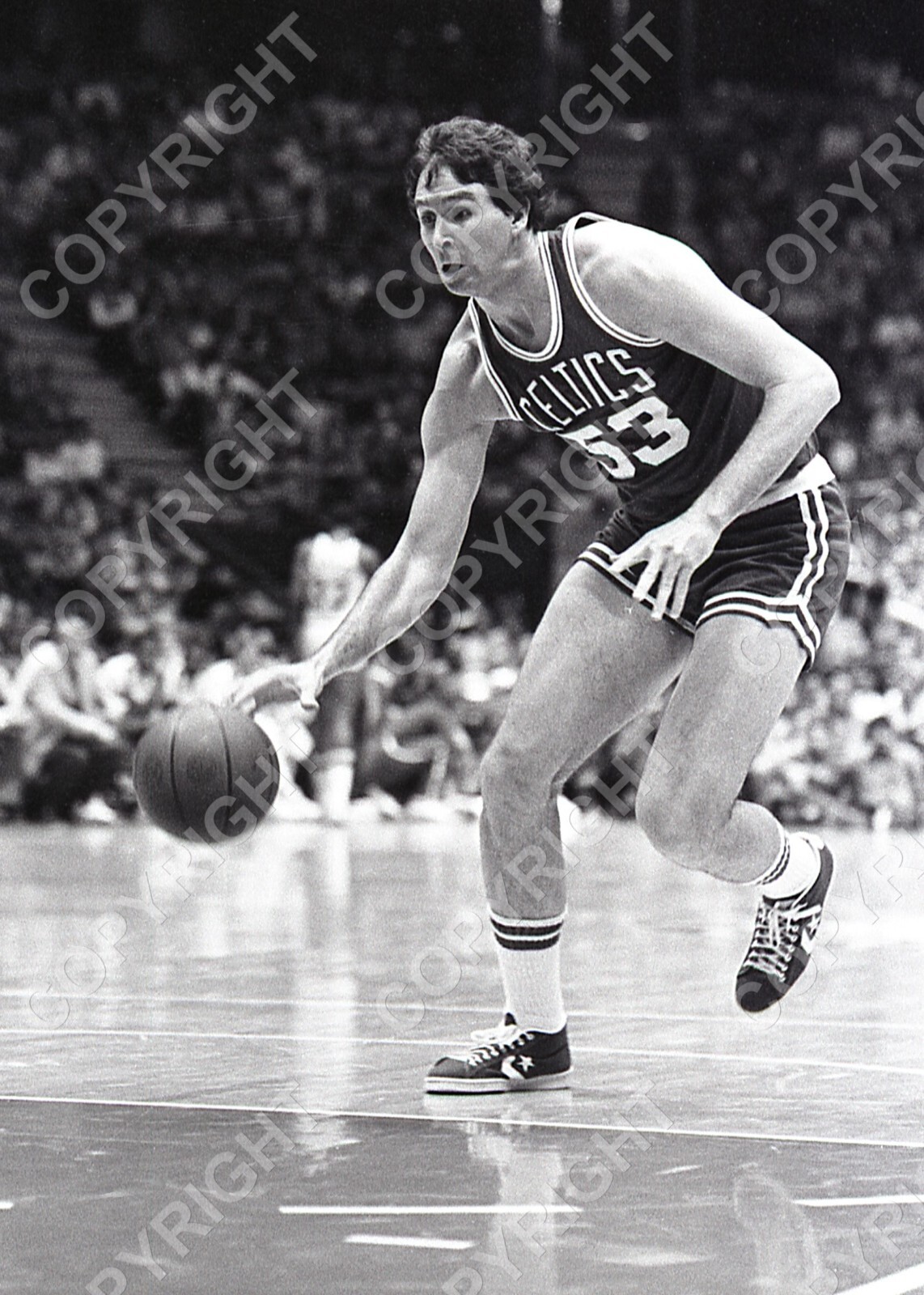 RICK ROBEY - BOSTON CELTICS - Vintage 35mm NBA B&W NEGATIVE