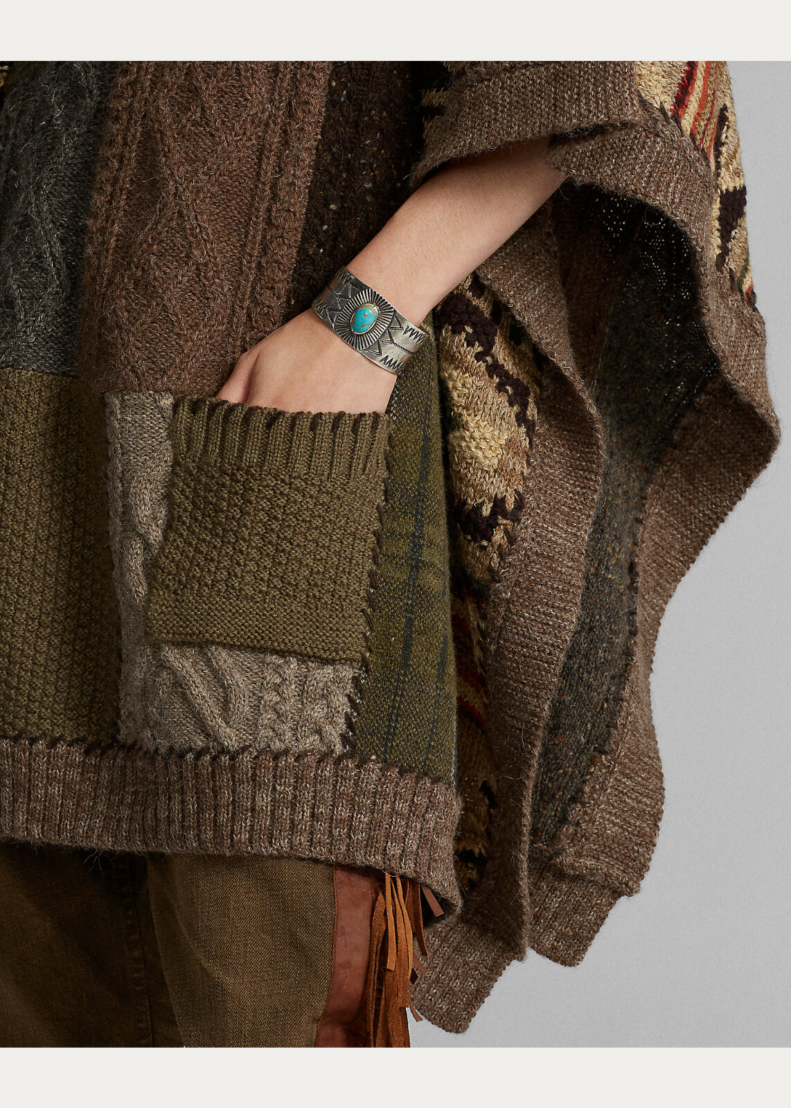 ralph lauren turtleneck poncho
