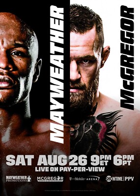 Floyd Money Mayweather VS Conor Mcgregor Fight Boxing Battle POSTER PRINT 11x15