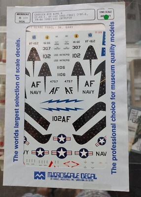 MICROSCALE 72-329 CARRIER AIR WING 6 USS INTREPID DECAL SHEET