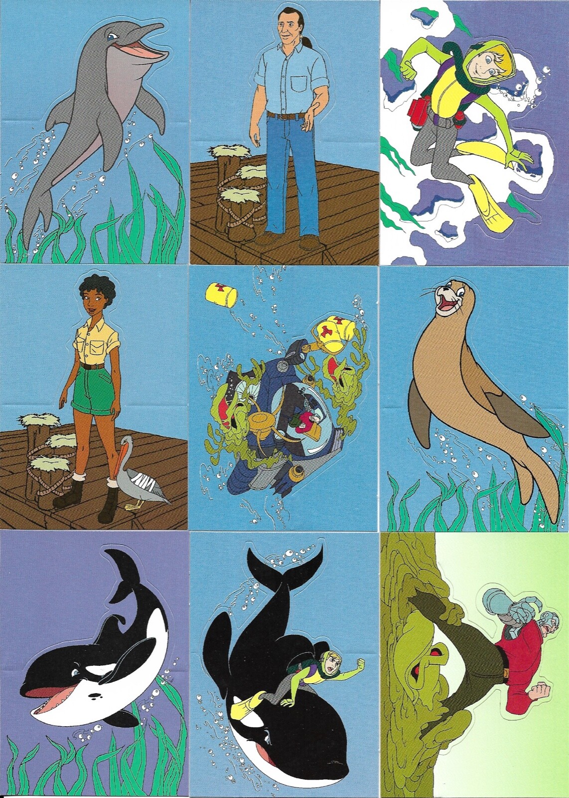 FREE WILLY 2 (Skybox/1995) Complete POP-OUT Chase Card Set
