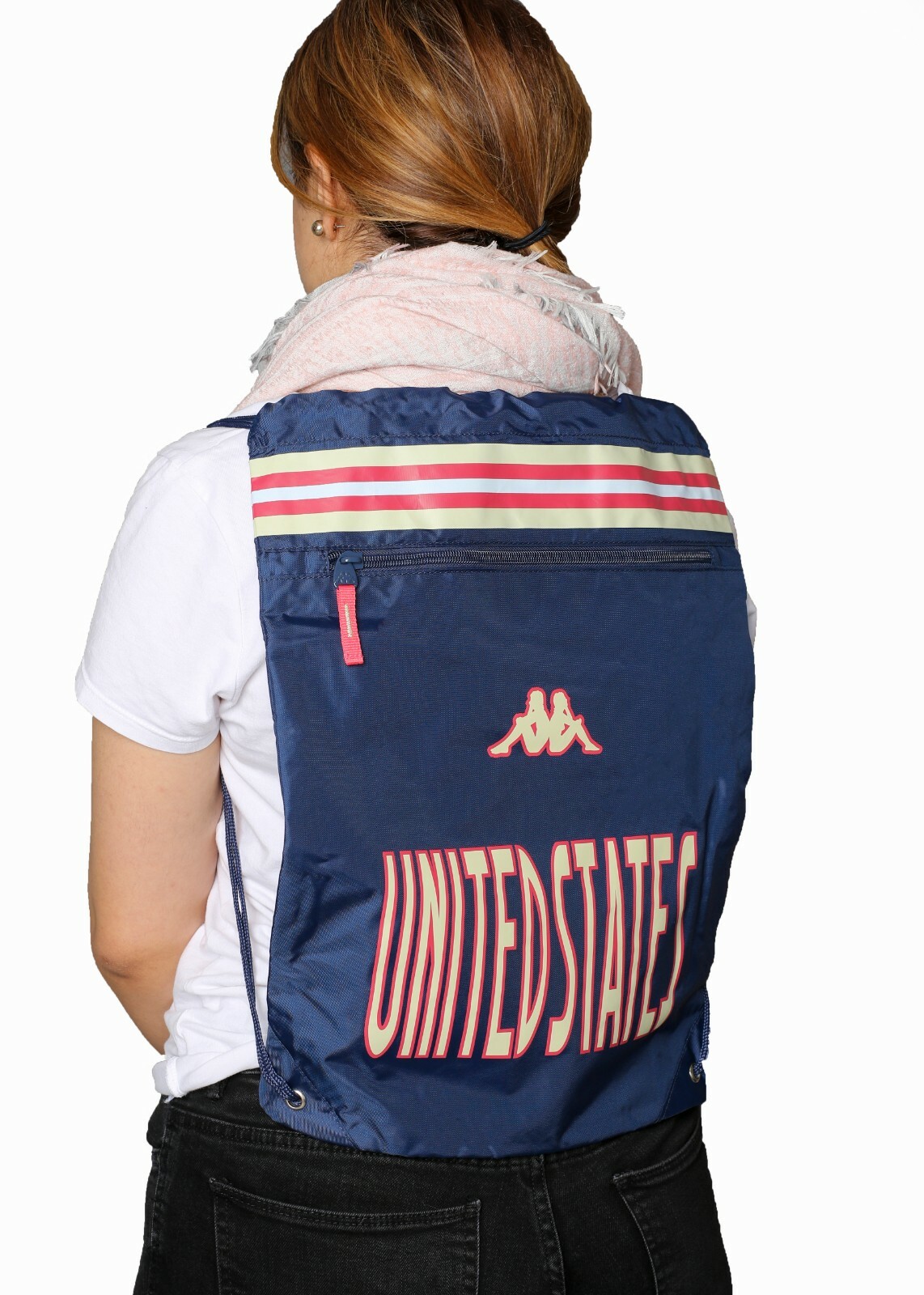 Kappa United States Drawstring Unisex Gym Bag Backpack with Zip