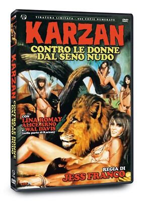KARZAN CONTRO LE DONNE DAL SENO NUDO DVD JESS FRANCO Lina Romay Alice Arno nuovo