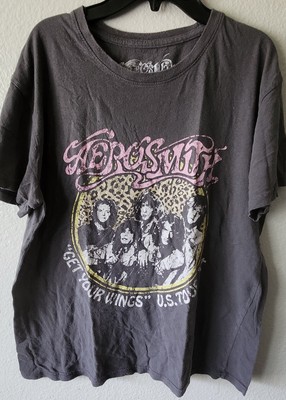 Official AeroSmith Get Your Wings U.S. Tour 74 Inspired T-shirt. Sz XL