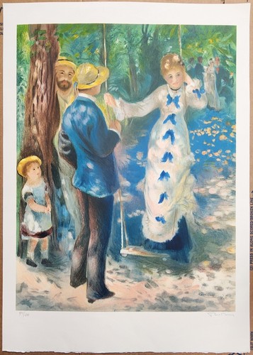 Renoir、MORTE、希少画集画、新品額装付 Pierre August Renoir Art Artagraph Museum Quality “Field