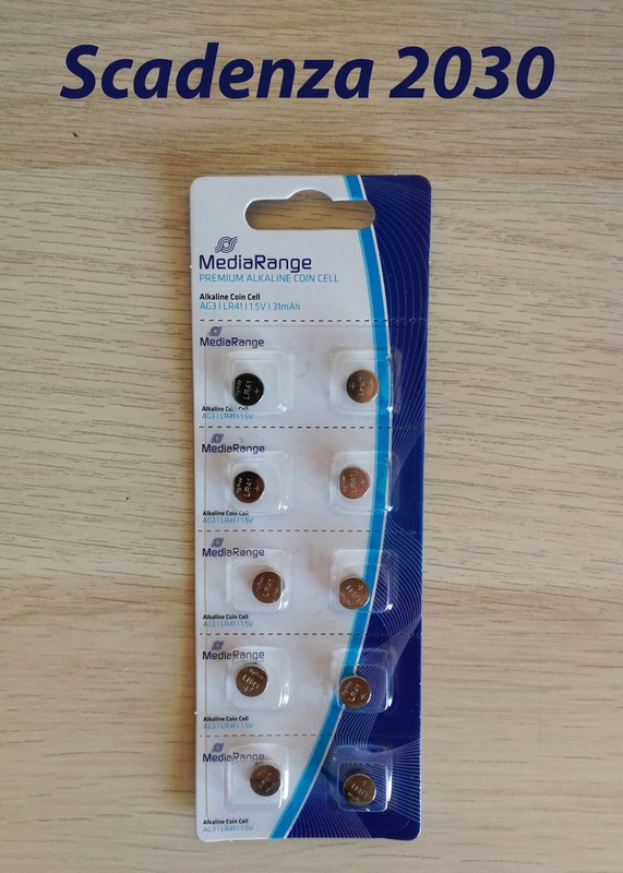 Mediarange Ag3 / Lr41 / 192  - Blister Da 10 Batterie A Bottone - 1,5v Alcalina