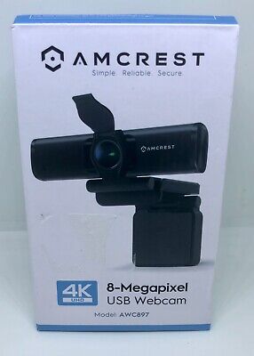Amcrest 4K Webcam w/Microphone & Privacy Cove...