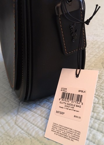 Coach Large - Glove Tanned Saddle bag. 11” Wide, 10” Tall 3 1/4 Depth..