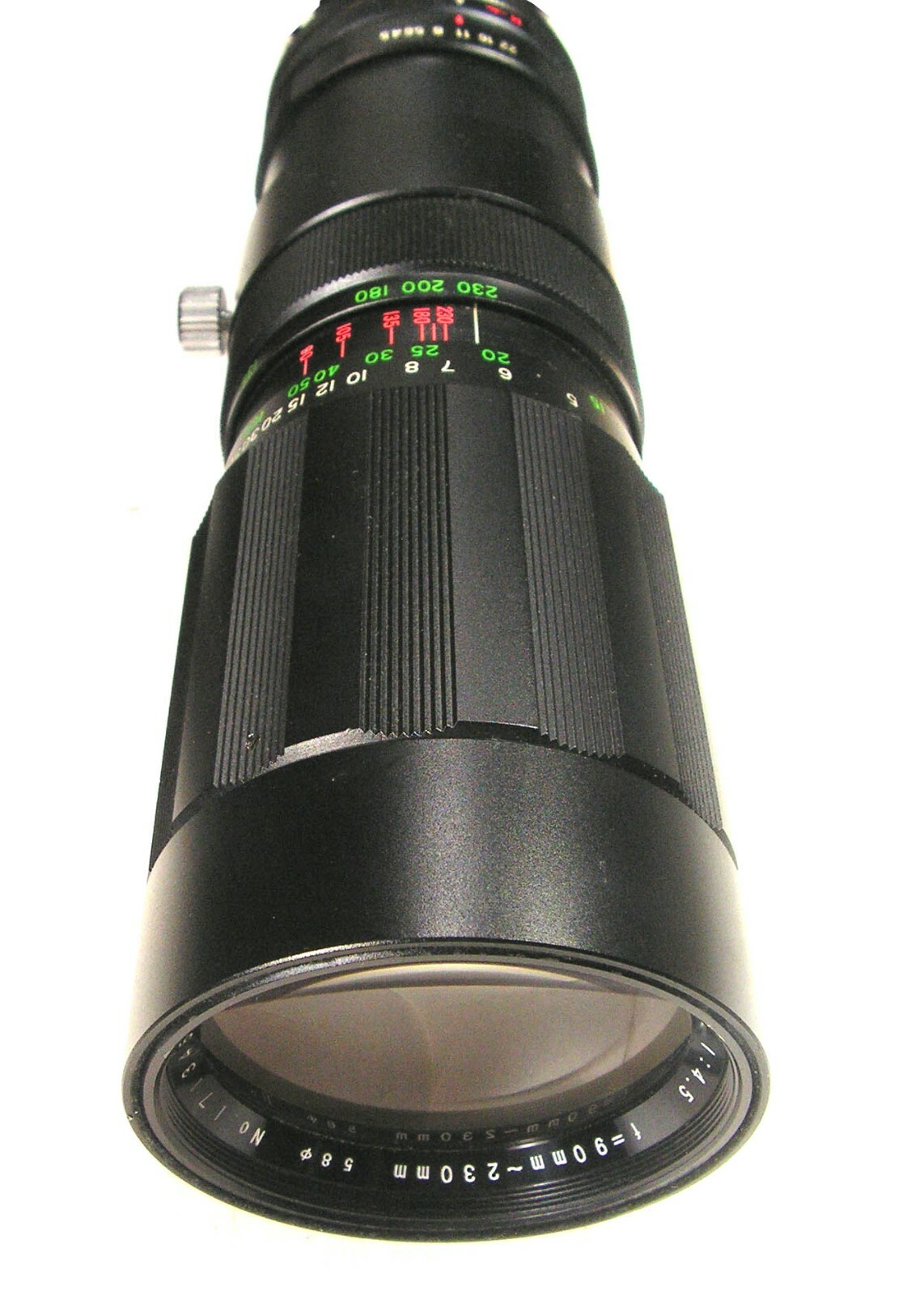 Great Looking f4.5 90-230mm SOLIGOR 39MM SCREW MOUNT LENS, w