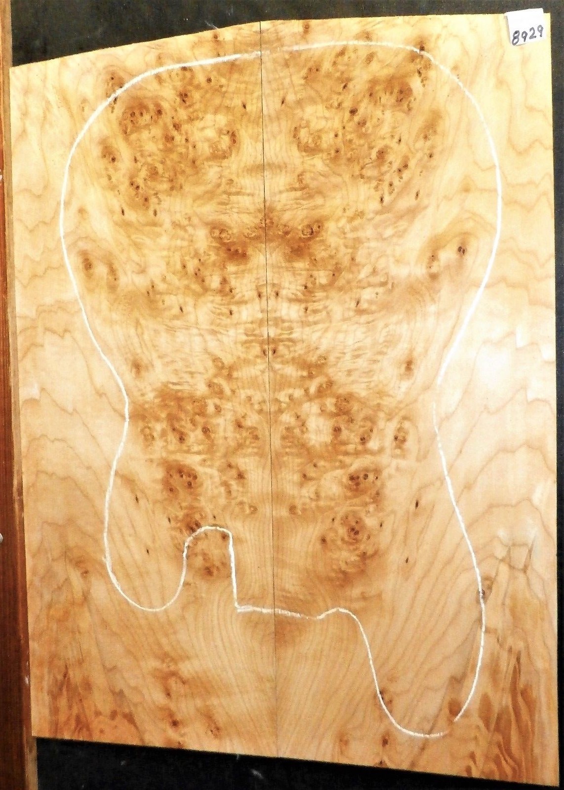 Maple FACE Burl lumber 8929 Luthier Electric Guitar Top instrument Wood