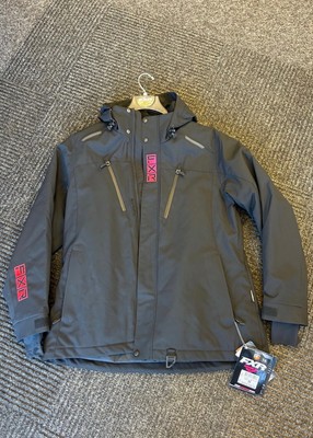 NEW FXR AERIAL LADIES SNOWMOBILE JACKET - BLACK & PINK SIZE 12